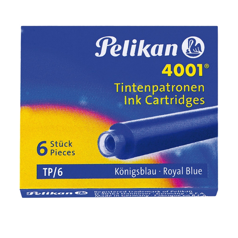 Bläckpatron Kort 6/fp, Blå