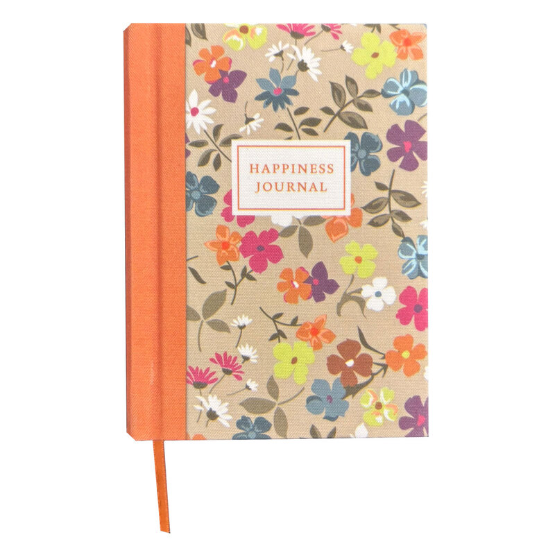 Anteckningsbok - Happiness Journal, Yellow garden