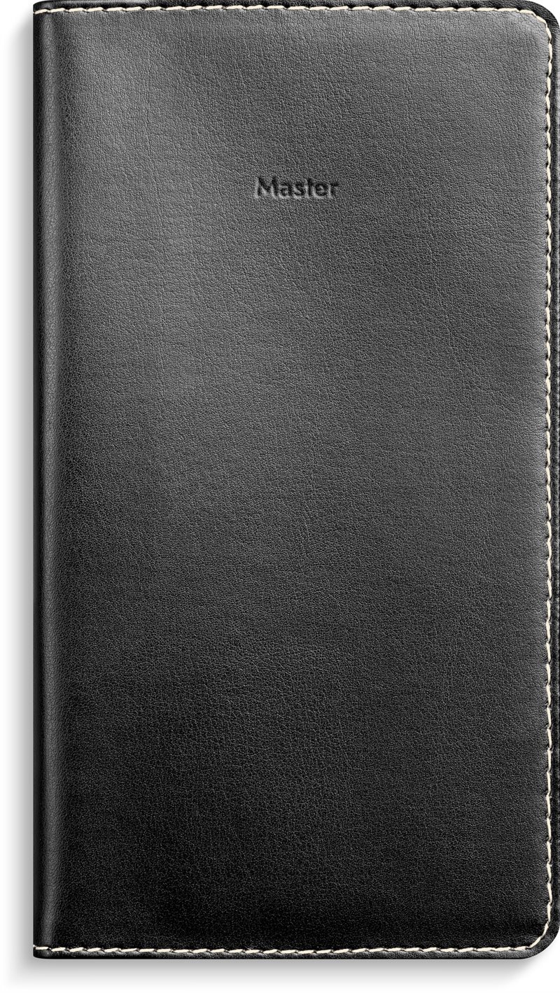 Kalender 2026 Master svart konstläder