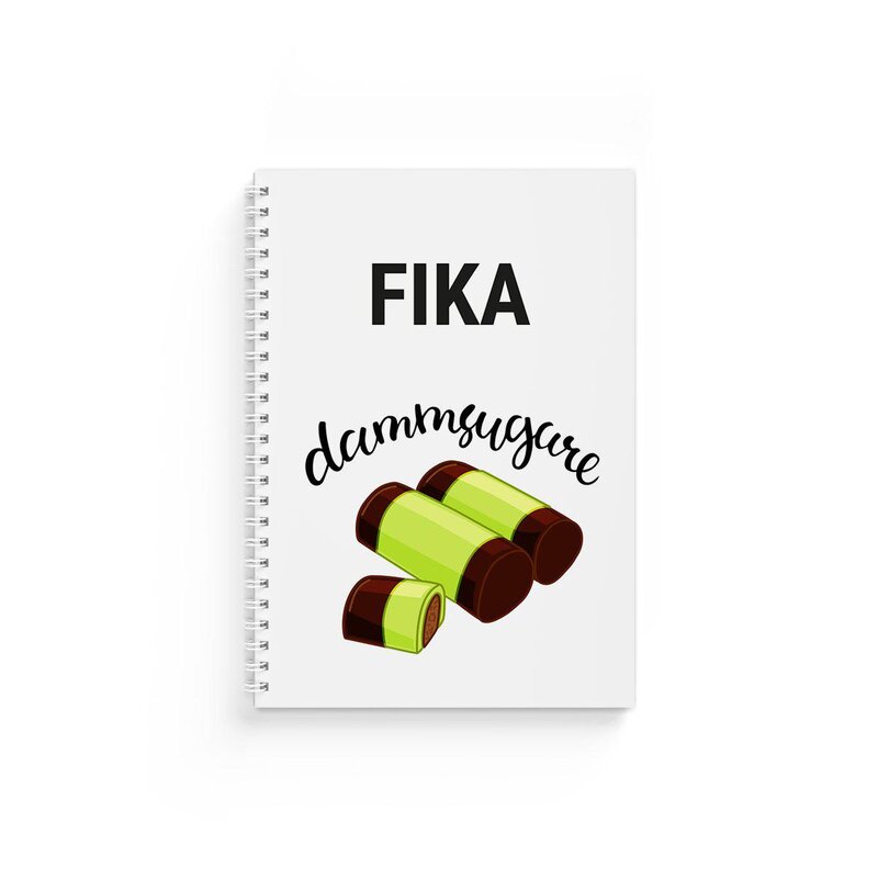 Anteckningsbok A5 Fika Dammsugare