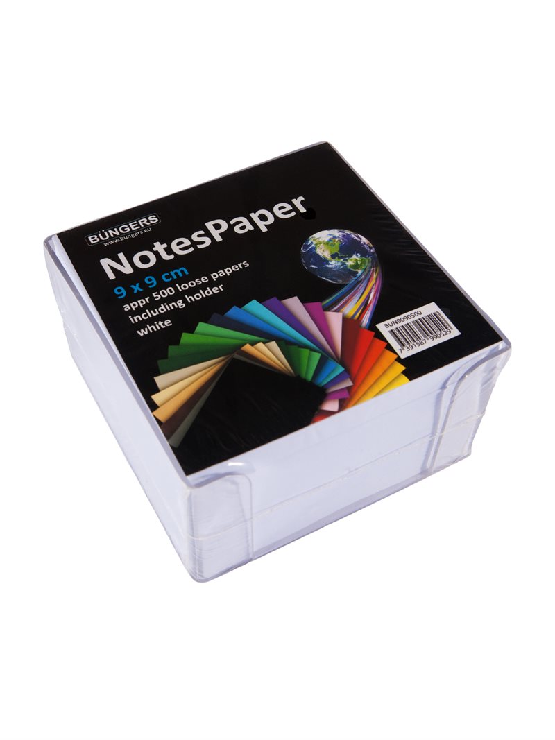 Notisbox 90x90mm 500ark vit