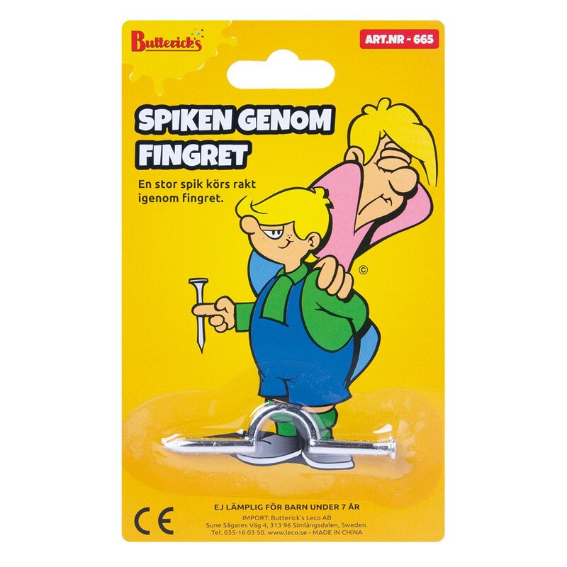 Spiken genom fingret  - Buttericks