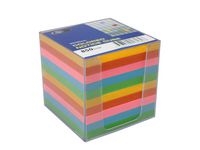 Blockkub inkl. hållare, färgat papper
