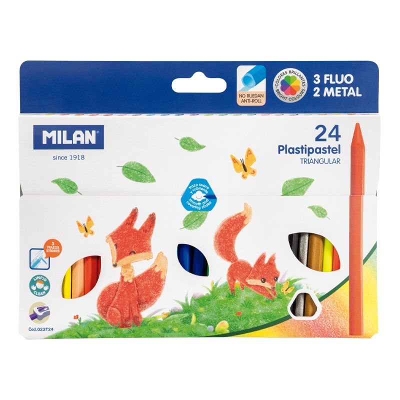 Milan Plastipastel 24-etui