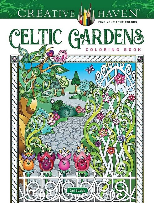 Celtic Gardens Coloring Book