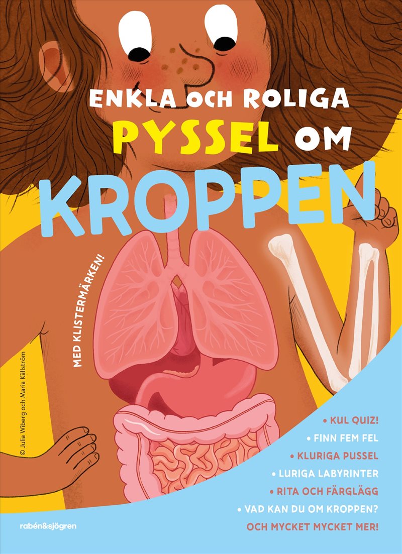 Enkla och roliga pyssel om kroppen : med klistermärken