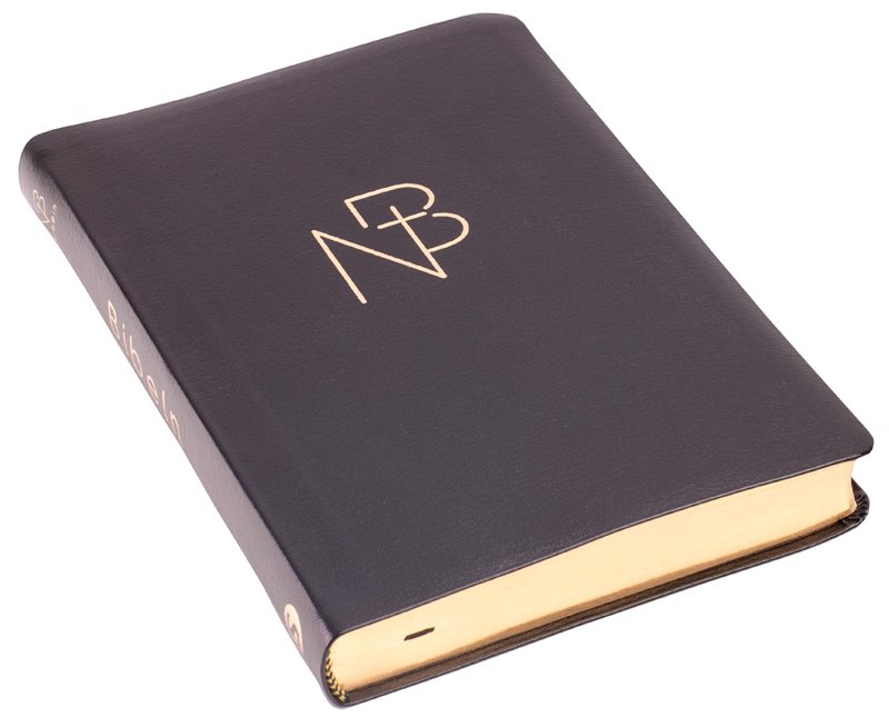 nuBibeln slimline - Bonded leather svart