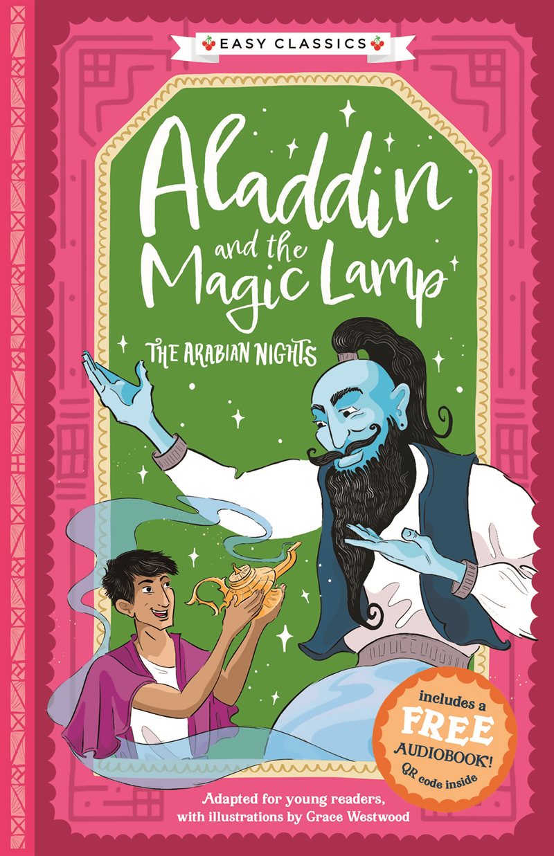 Aladdin and the Magic Lamp (lättläst) (med bonusmaterial)