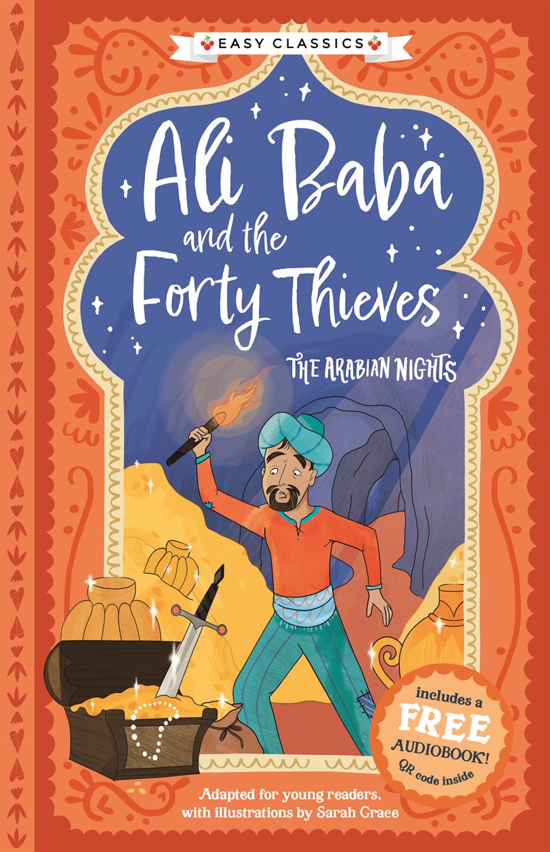 Ali Baba and the Forty Thieves (lättläst) (med bonusmaterial)
