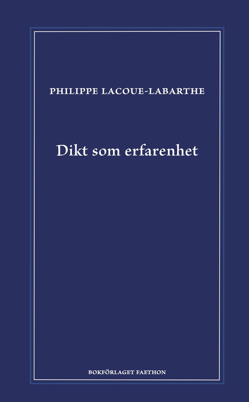 Dikt som erfarenhet