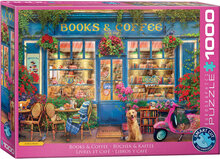 Pussel Eurographics Books & Coffe by Garry Walton