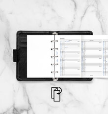 Filofax Årsplan Mini 2026. Engelsk text