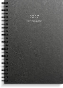 Bokningsjournalen 2027 svart kartong
