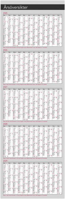 Kalender 2026 Årsblad