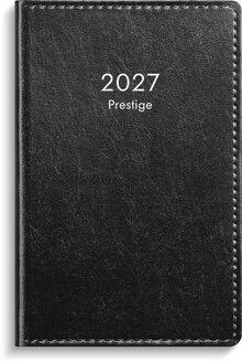 Kalender 2027 Prestige svart konstläder inb