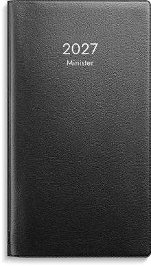 Kalender 2027 Minister svart plast
