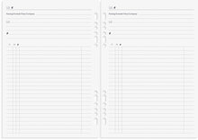 Kalender 2025 Business Systemkal svart skinn