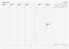 Kalender 2026 Business Systemkal svart skinn