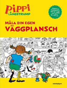 Pippi målarbok. Måla din egen väggplansch